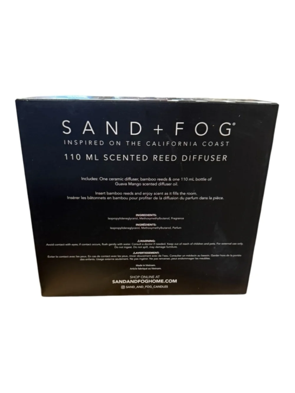 Sand + Fog Guava Mango Reed Diffuser Set 110 mL New in Box